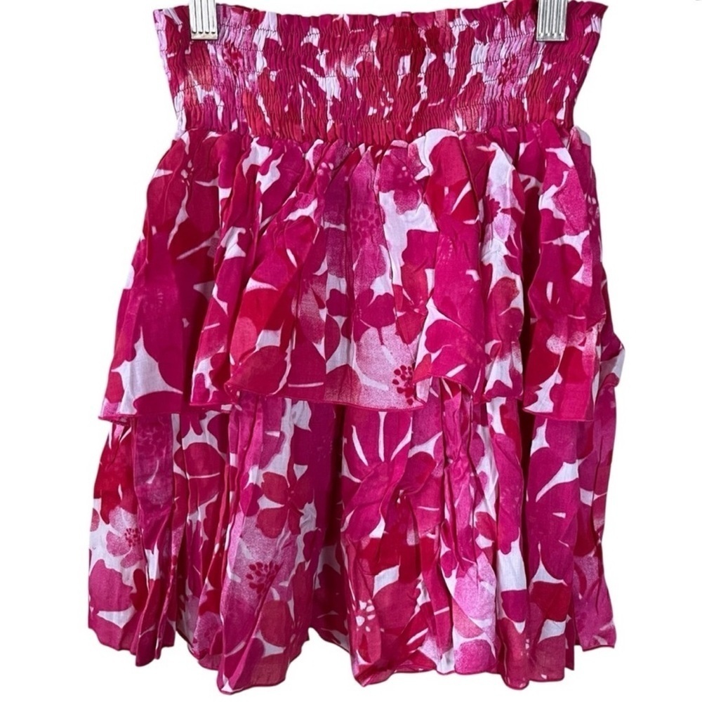 Tiare Hawaii Olivia NWT Skirt Fiji Flowers Pink & White - Size M / L 🩷 - Picture 5 of 9